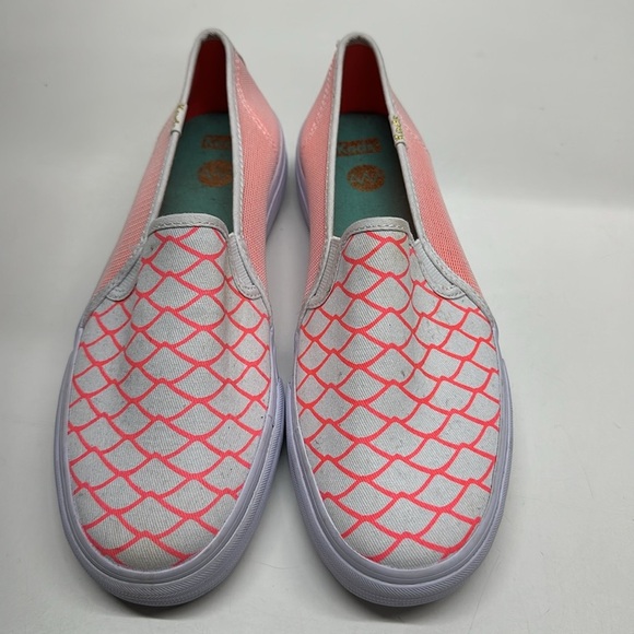 Keds Alaina Marie Sneaker Slip On Shoes Double Decker Mesh Waves Coral Beach 7 - Picture 8 of 9